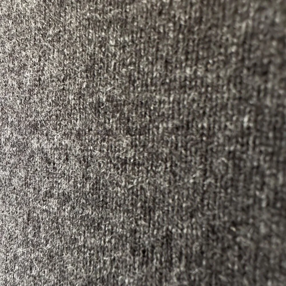 Saks Fifth Avenue Cashmere Cowl Neck Sweater Grey Quiet Luxury Minimalist Size M - Picture 5 of 7